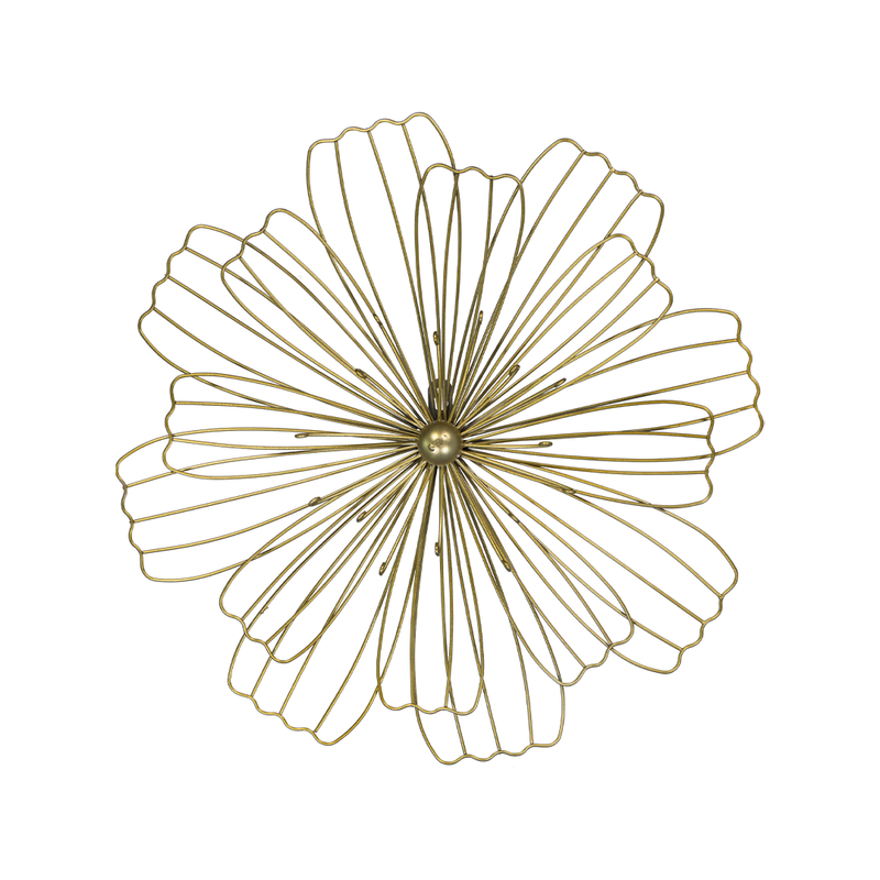 Blossom Flower Metal Wall Decor (7808-JM3038-0S)