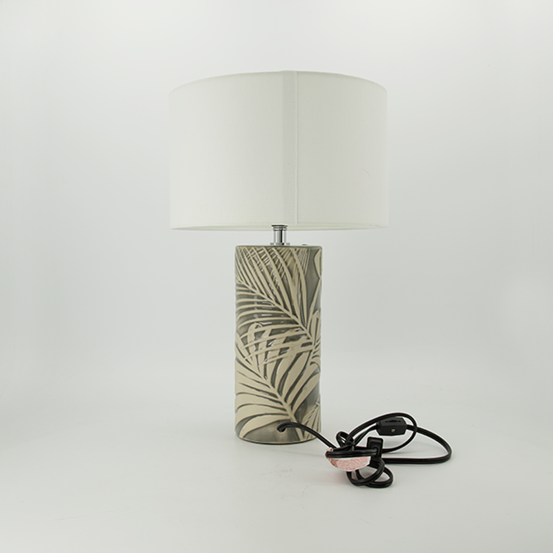 Elm Grey Ceramic Table Lamp (1767-NM8162-00)