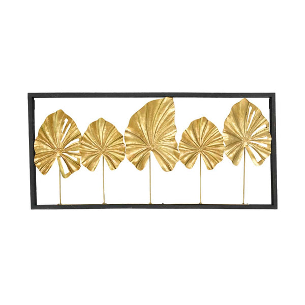 Five Leaves Rectangle Wall Decor (7168-NM8359-00)