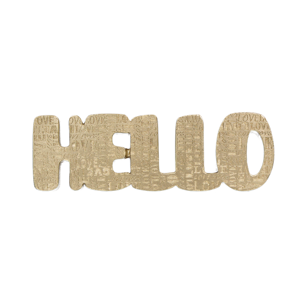 "Hello" Table Decor (9117-NM7500-00)