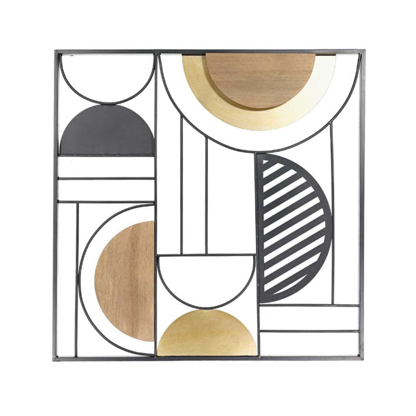 Ituzy Square Multi Circle Metal Wall Decor (7808-NM8204-00)