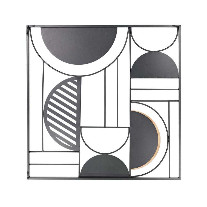 Ituzy Square Multi Circle Metal Wall Decor (7808-NM8204-00)