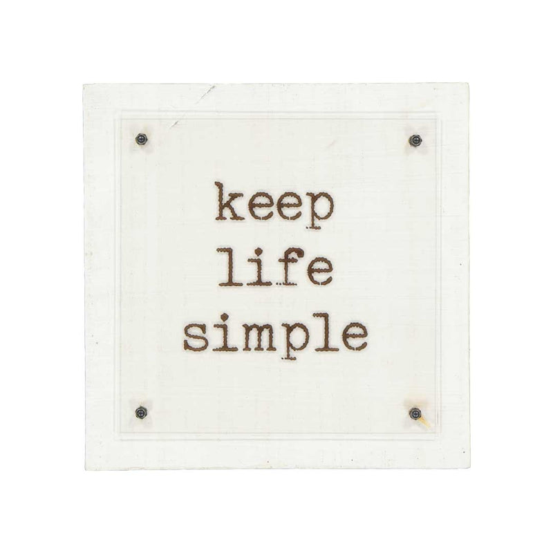 "Keep Life Simple" Wall Decor (7168-NM8383-00)