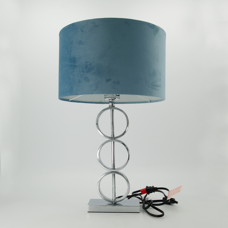 Metal Circle Table Lamp (1767-NM8177-BL)