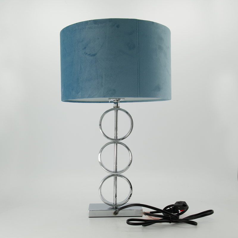 Metal Circle Table Lamp (1767-NM8177-BL)