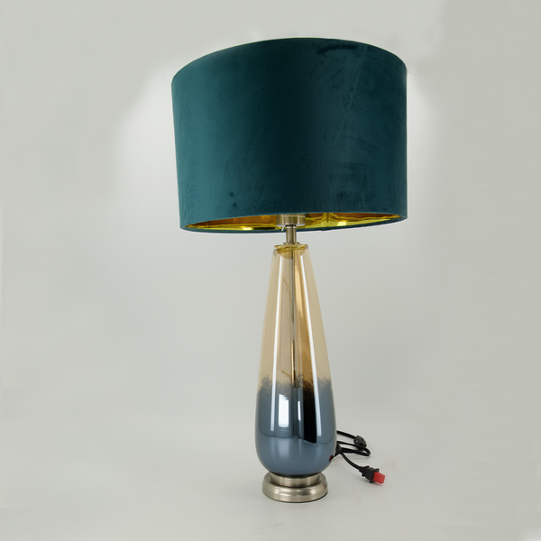 Monclair Teal Shade Glass Table Lamp (1767-LM3962-00)