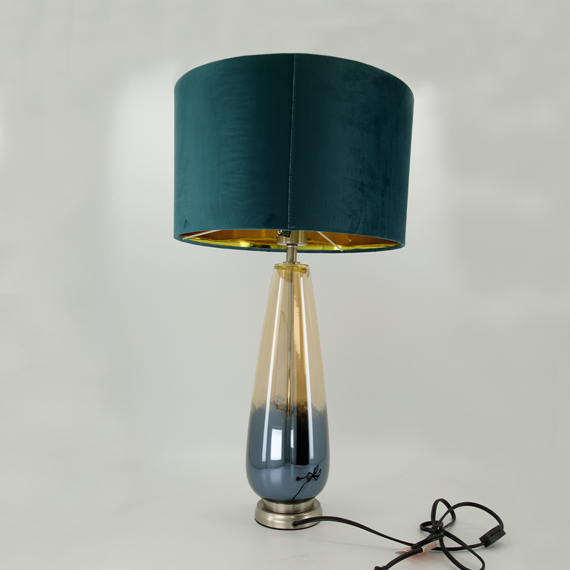 Monclair Teal Shade Glass Table Lamp (1767-LM3962-00)