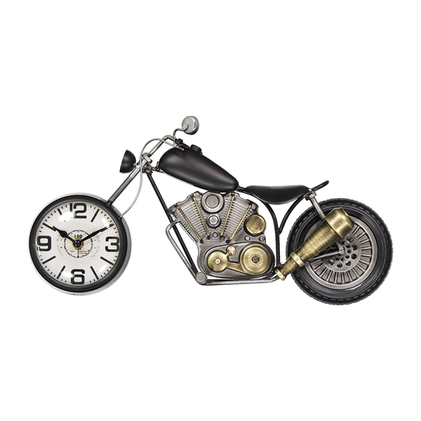 Motorcycle Table Clock (7196-KM7162-CK)