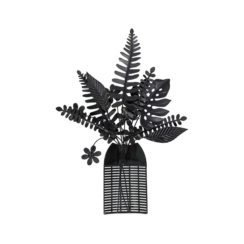 Plant In Vase Metal Wall Decor (7528-LM3852-00)