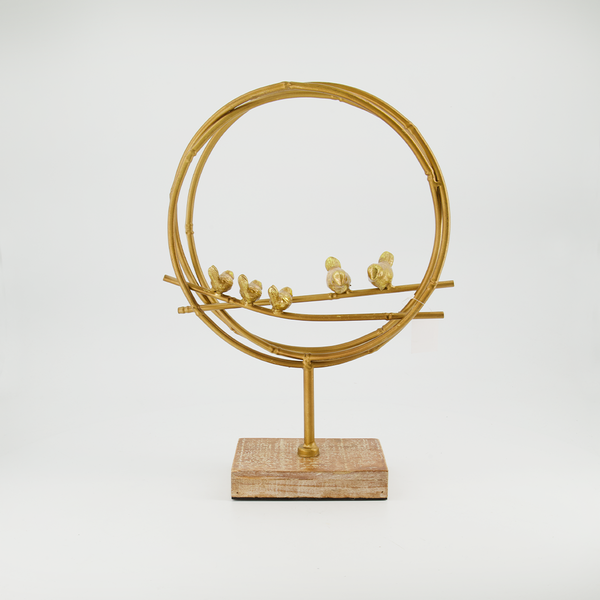 Round Birds On Branches Table Decor (7168-KM7037-00)