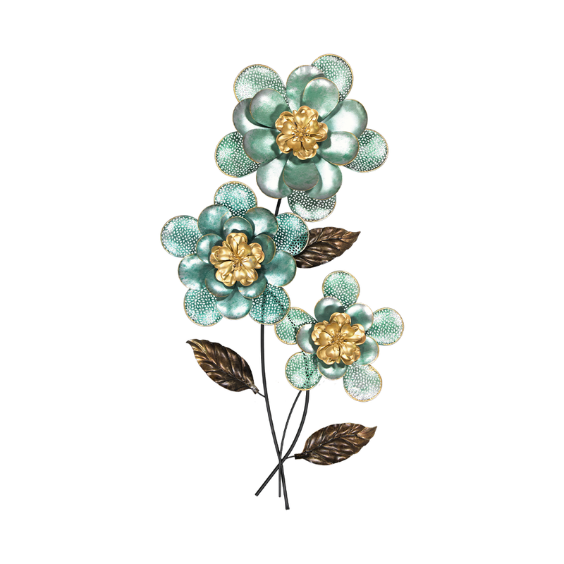 Single Flower Metal Wall Decor (7168-KM7012-00)