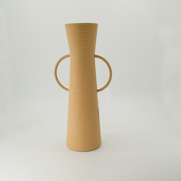 Terracotta Colour Vase With 2 Handle (7808-NM8198-00)